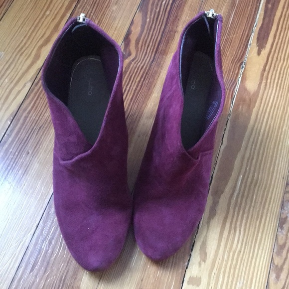 Aldo Shoes - Aldo maroon booties with stiletto